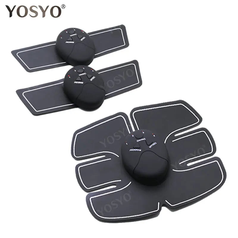 YOSYO EMS WIRELESS MUSCLE STIMULATOR – SMART FITNESS ABDOMINAL TRAINER & BODY SLIMMING MASSAGER