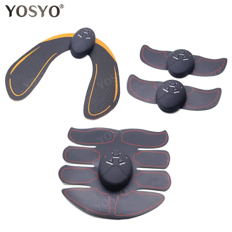 YOSYO EMS WIRELESS MUSCLE STIMULATOR – SMART FITNESS ABDOMINAL TRAINER & BODY SLIMMING MASSAGER