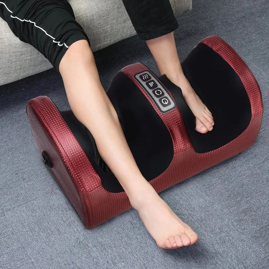 ELECTRIC FOOT MASSAGER – SHIATSU KNEADING, DEEP TISSUE, HEAT, CALF & MUSCLE RELIEF