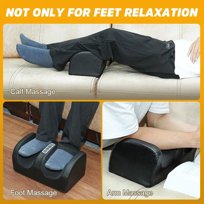 ELECTRIC FOOT MASSAGER – SHIATSU KNEADING, DEEP TISSUE, HEAT, CALF & MUSCLE RELIEF