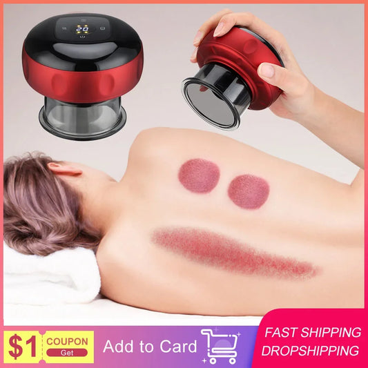 INTELLIGENT ELECTRIC VACUUM CUPPING MASSAGER – HEATING, SCRAPING, SUCTION & FATIGUE RELIEF